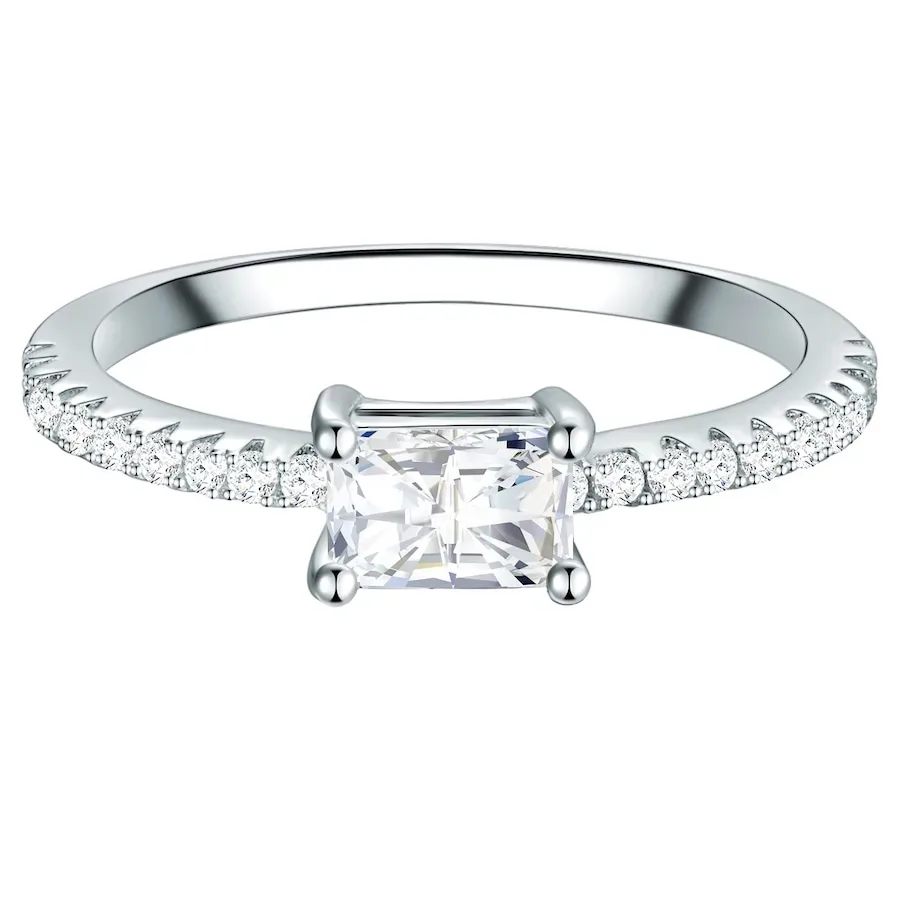 Trilani Ring Sterling Silber Zirkonia in Silber Ringe 1 ct Damen