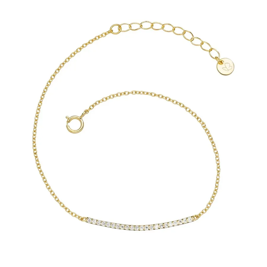 Glanzstücke München Armband Sterling Silber Zirkonia in Silber Armbänder & Armreife 1 ct Damen