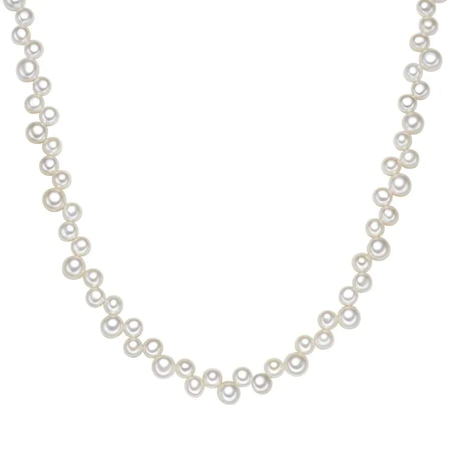 Valero Pearls Perlen-Kette aus Sterling Silber in silber mit Süßwasser-Zuchtperle Ketten 1 ct Damen