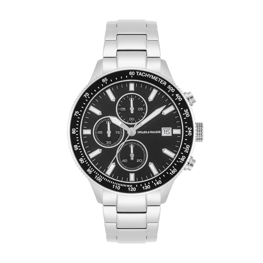 Spears & Walker Armband-Uhr aus Edelstahl in silber Uhren 1 ct Herren