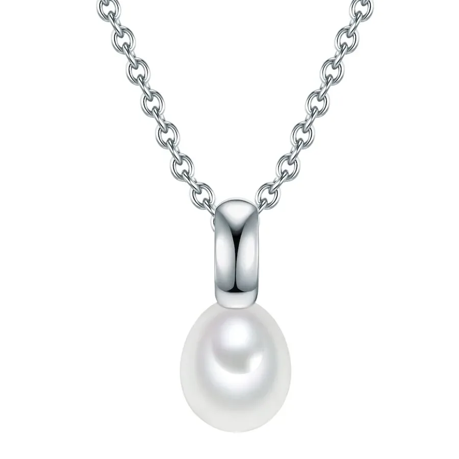 Valero Pearls Halskette aus Sterling Silber in gelbgold mit Süßwasser-Zuchtperle Ketten 1 ct Damen