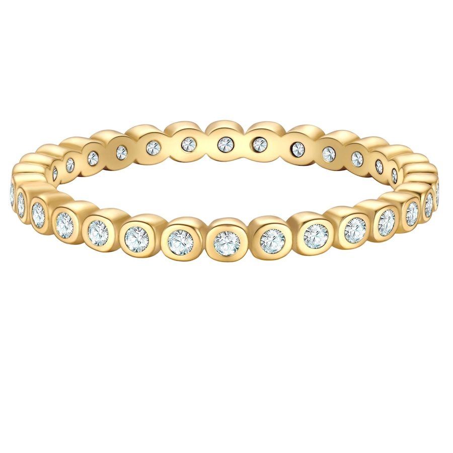 Glanzstücke München Ring aus Sterling Silber in gelbgold mit Zirkonia Ringe 1 ct Damen