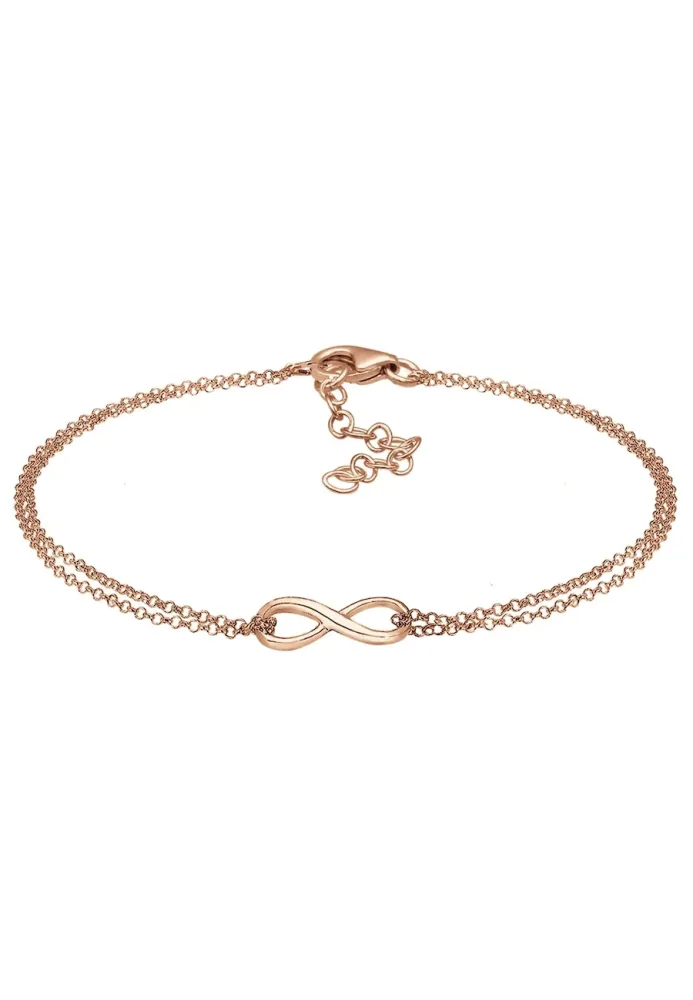 Elli Infinity Symbol Love Unendlich 925 Sterling Silber Armbänder & Armreife 1 ct Damen