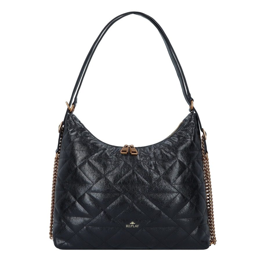 Replay Schultertasche 37 cm Handtaschen 1 ct Schwarz Damen