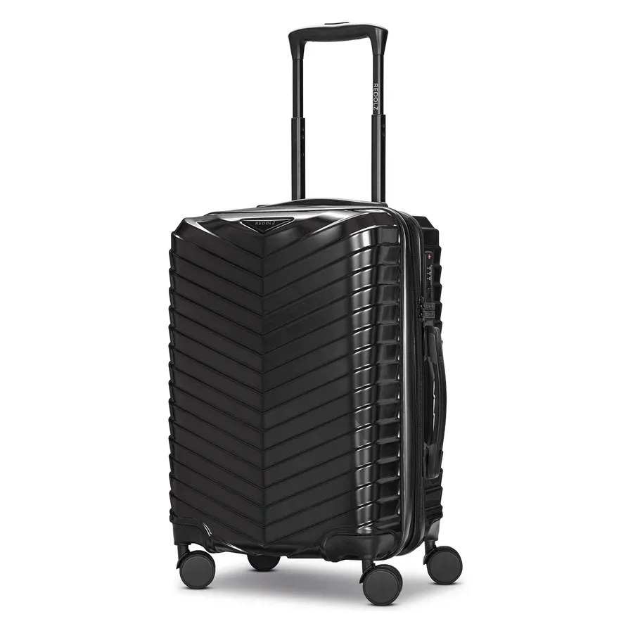 Redolz Essentials 18 2.0 4 Rollen Kabinentrolley S 55 cm mit Dehnfalte Koffer & Trolleys 1 ct Schwarz Herren