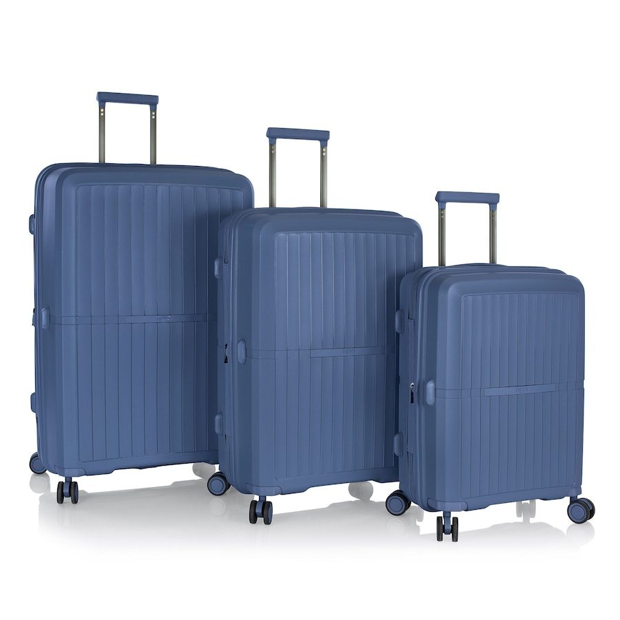 Heys AirLite 4 Rollen Kofferset 3-teilig mit Dehnfalte Reisetaschen 1 ct Schwarz Herren