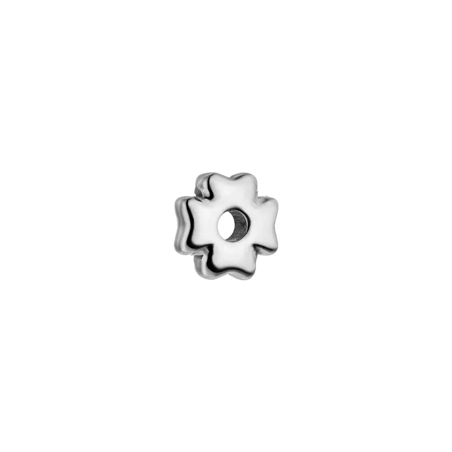 Purelei LEI Clover Bubble Charm 100% Edelstahl Charms & Anhänger 1 ct Grau