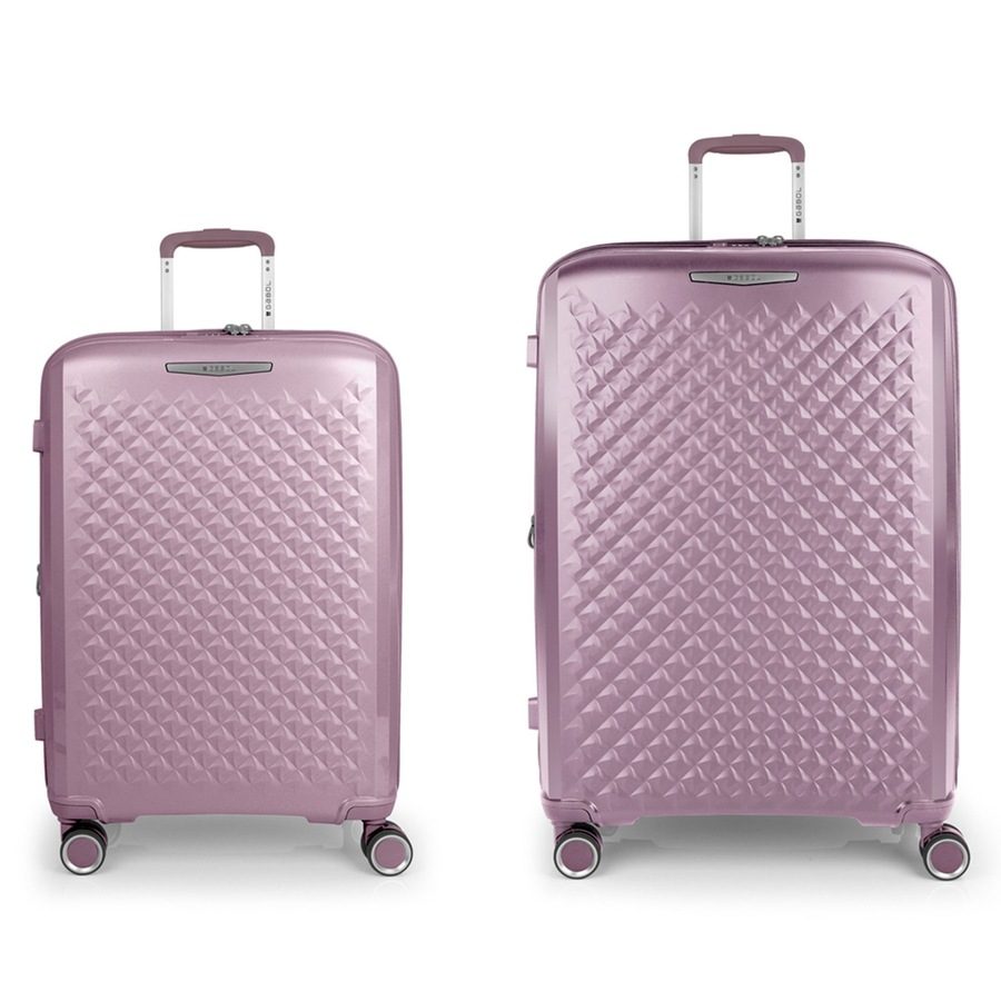 Gabol Queens 4 Rollen Kofferset 2-teilig mit Dehnfalte Reisetaschen 1 ct Blau Herren
