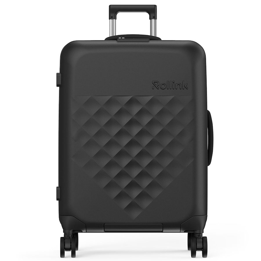 Rollink Vega 360 faltbarer 4-Rollen Trolley M 65 cm Reisetaschen 1 ct Schwarz Herren