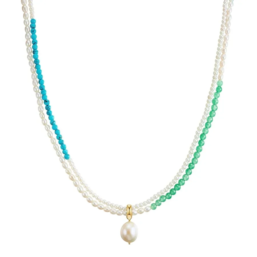 Valero Pearls - Halskette, 45cm, Weiss