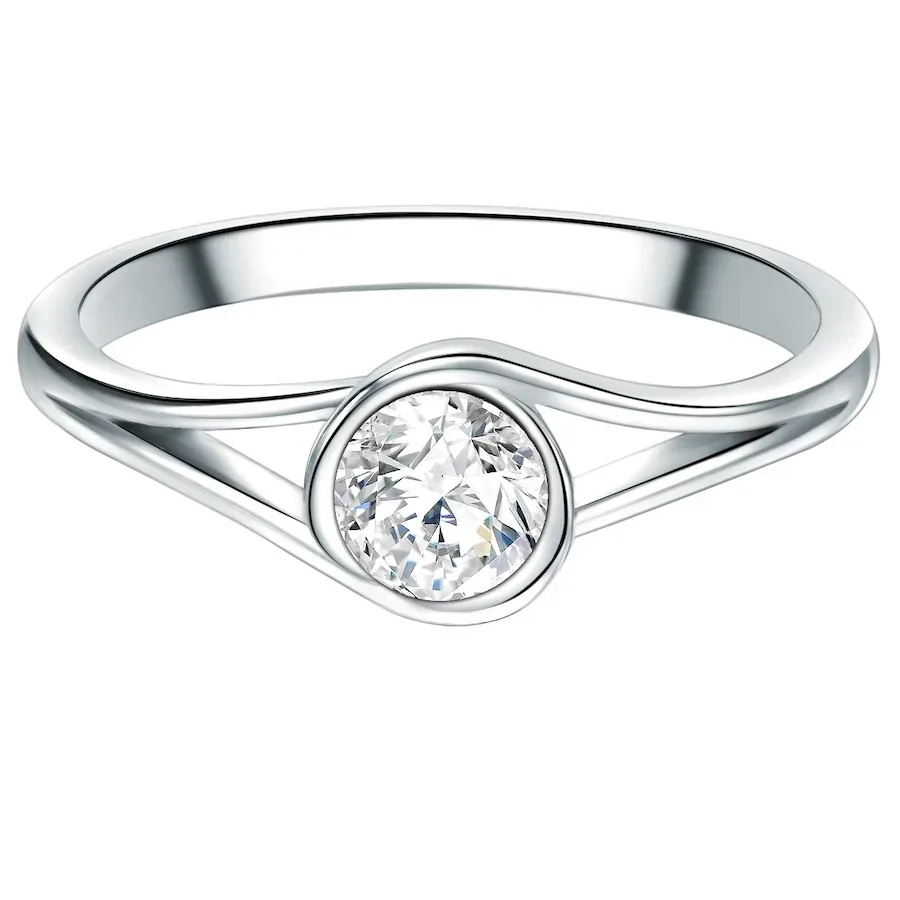 Trilani Ring Sterling Silber Zirkonia in Silber Ringe 1 ct Damen