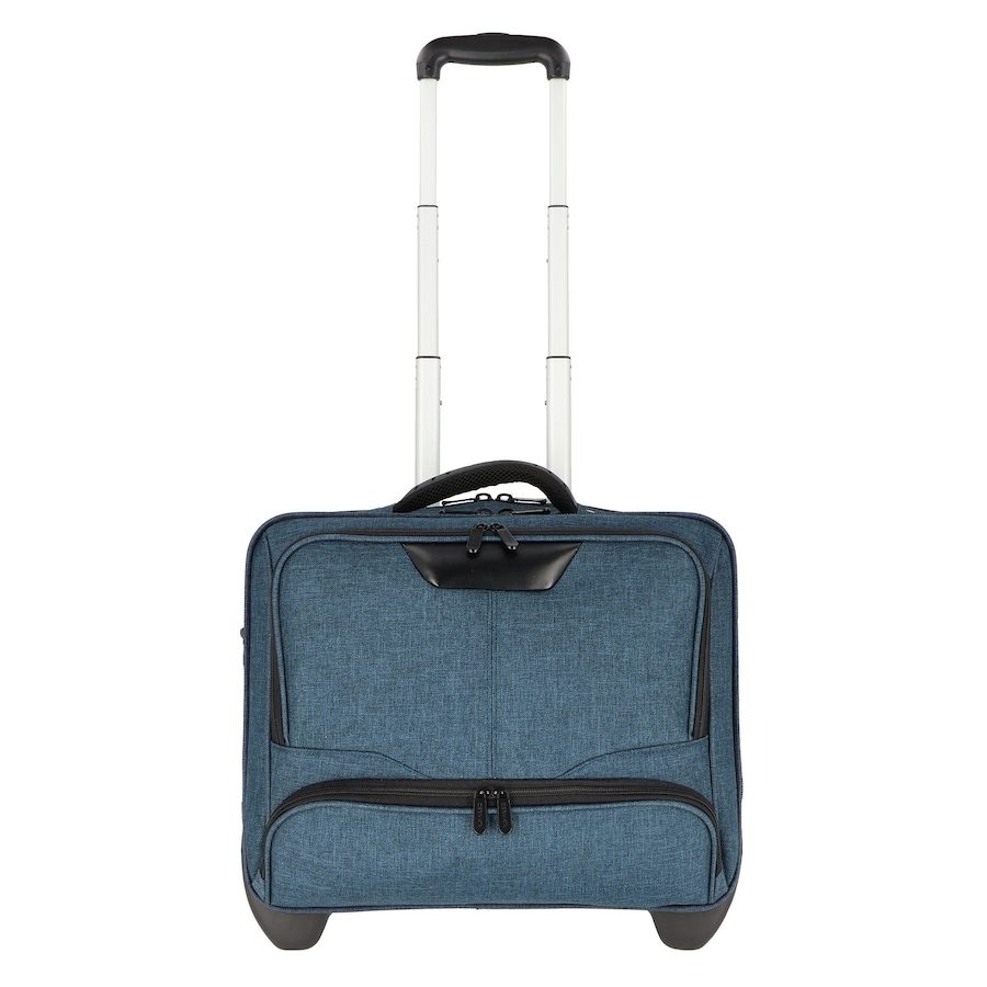 Dermata 2 Rollen Businesstrolley 41 cm Laptopfach Reisetaschen 1 ct Violett Herren