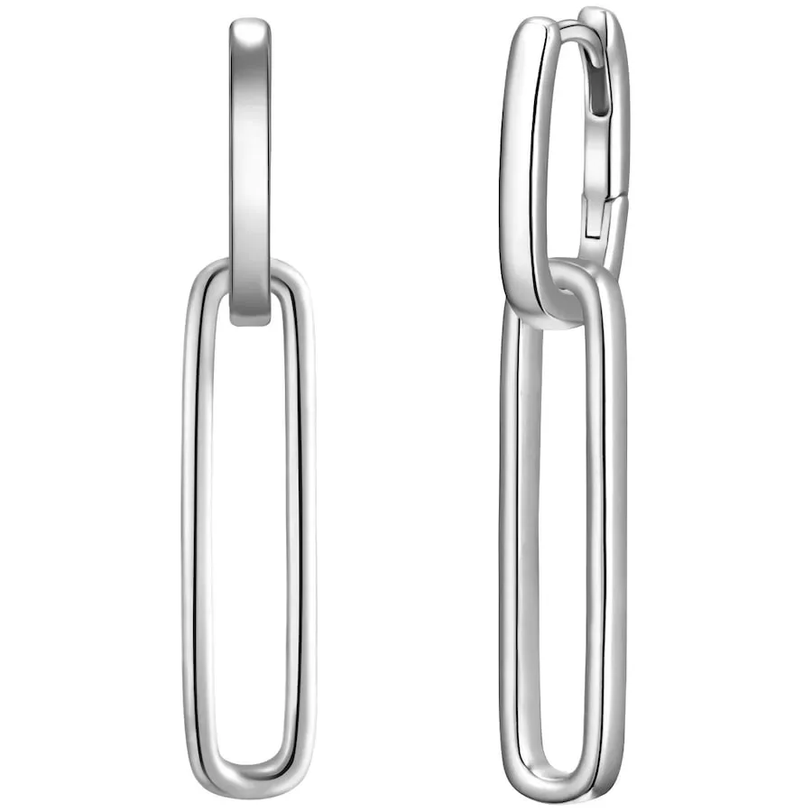 Glanzstücke München Creolen aus Sterling Silber in silber Ohrringe 1 ct Damen