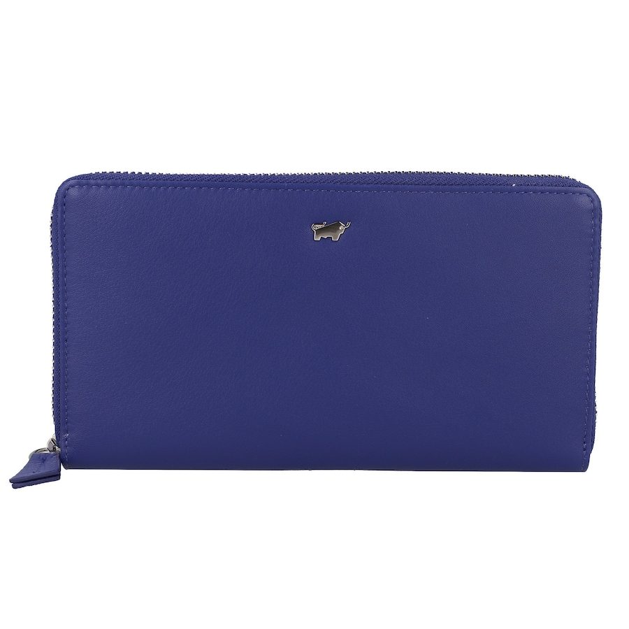Braun Büffel Joy Geldbörse RFID Schutz Leder 19 cm Portemonnaies 1 ct Blau Damen