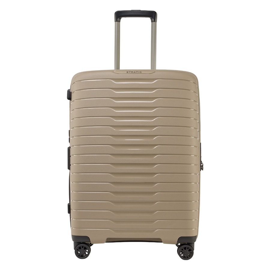 Stratic Novium 4 Rollen Trolley M 65 cm mit Dehnfalte Reisetaschen 1 ct Nude Herren
