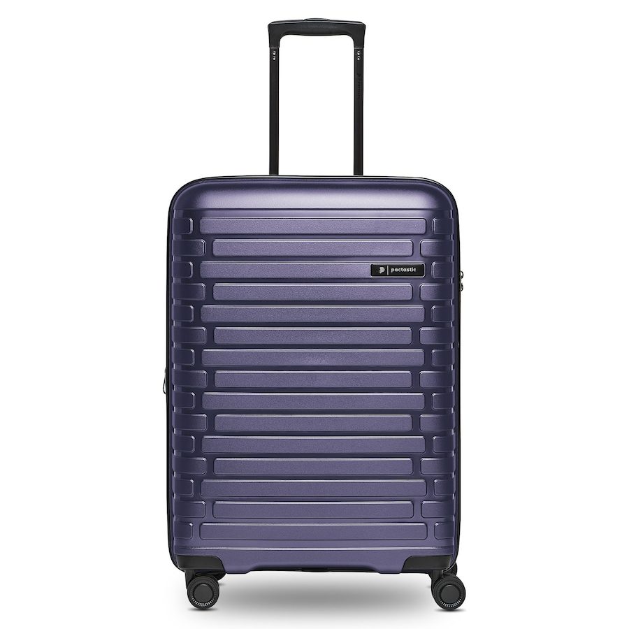 Pactastic Collection 04 THE MEDIUM + 4 Rollen Trolley M 66 cm mit Dehnfalte Reisetaschen 1 ct Blau Herren