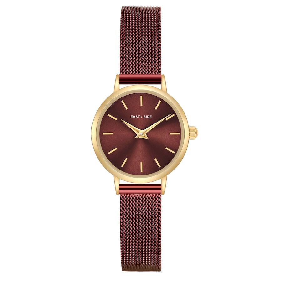 EASTSIDE Uhr aus Edelstahl in Bordeaux Uhren 1 ct Damen