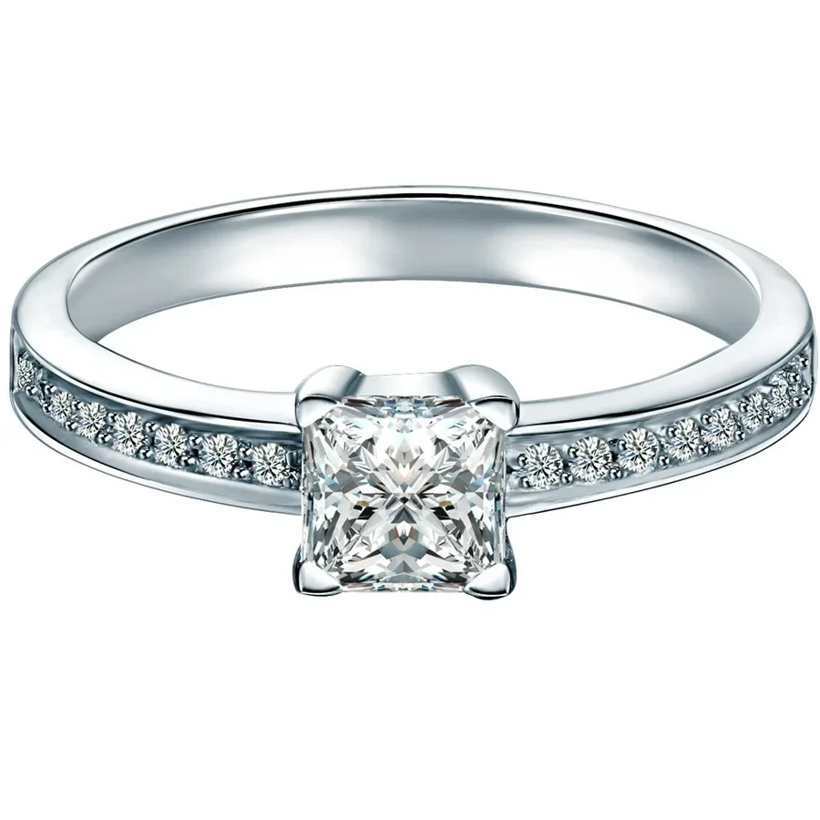 Trilani Ring aus Sterling Silber in silber mit Zirkonia Ringe 1 ct Damen