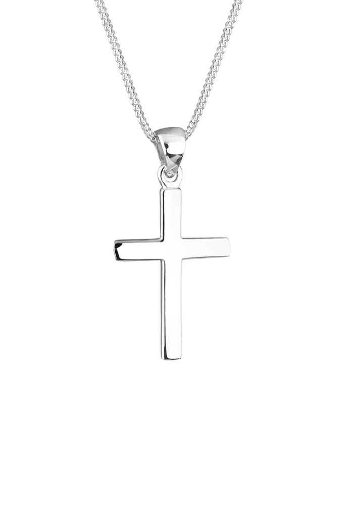 Elli Kreuz Symbol Kommunion Konfirmation 925 Silber Ketten 1 ct Damen