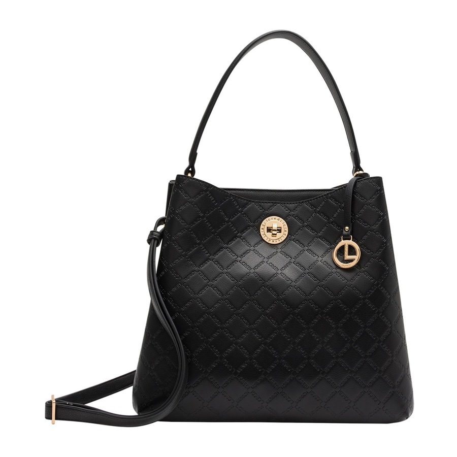 L.CREDI Filberta Schultertasche Handtaschen 1 ct Schwarz Damen