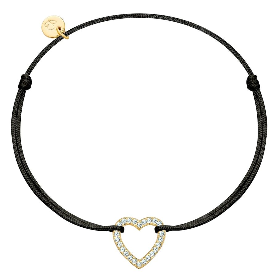Glanzstücke München Armband Herz aus Sterling Silber in gelbgold mit Zirkonia Armbänder & Armreife 1 ct Damen