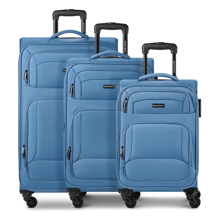 Smartbox Edition 04 4 Rollen Kofferset 3-teilig mit Dehnfalte Koffer & Trolleys 1 ct Grau Herren