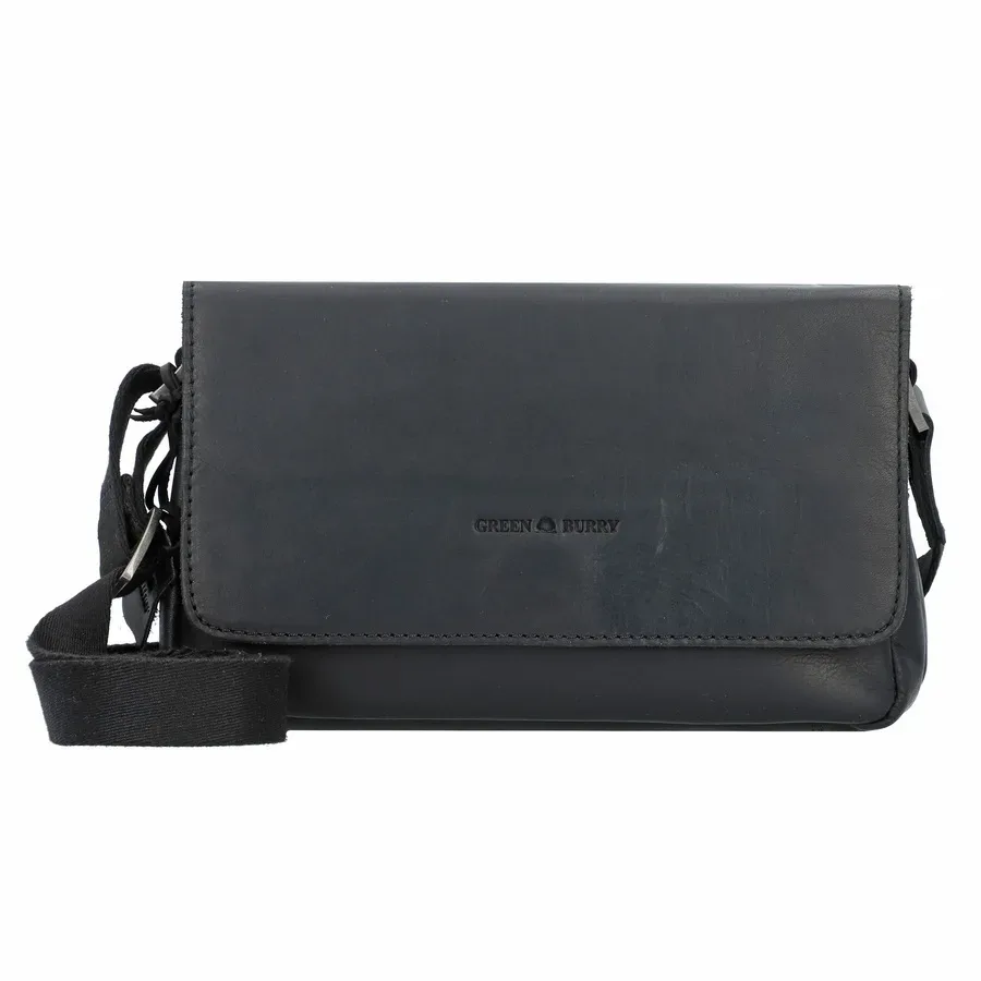 Greenburry Pure Black Umhängetasche Handtaschen 1 ct Schwarz Damen