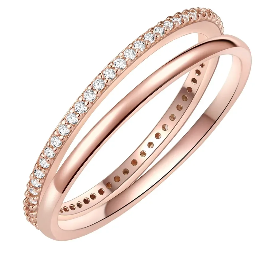 Lulu & Jane - Ring, 56, Goldrosa