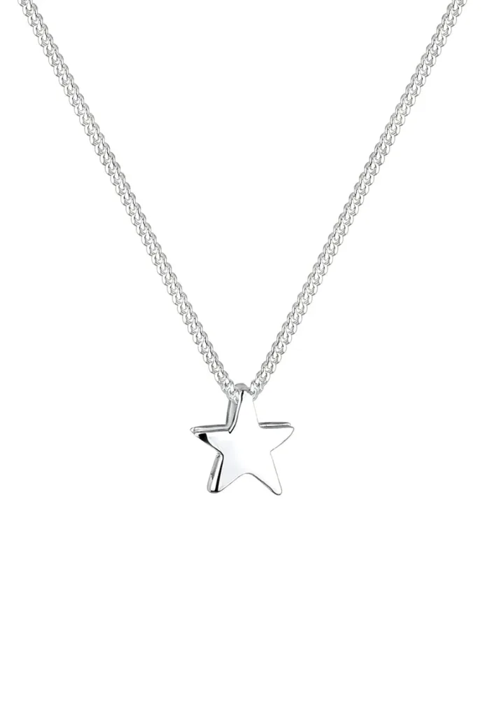 Elli - Halskette Stern Filigran Astro Basic, 45cm, Silber