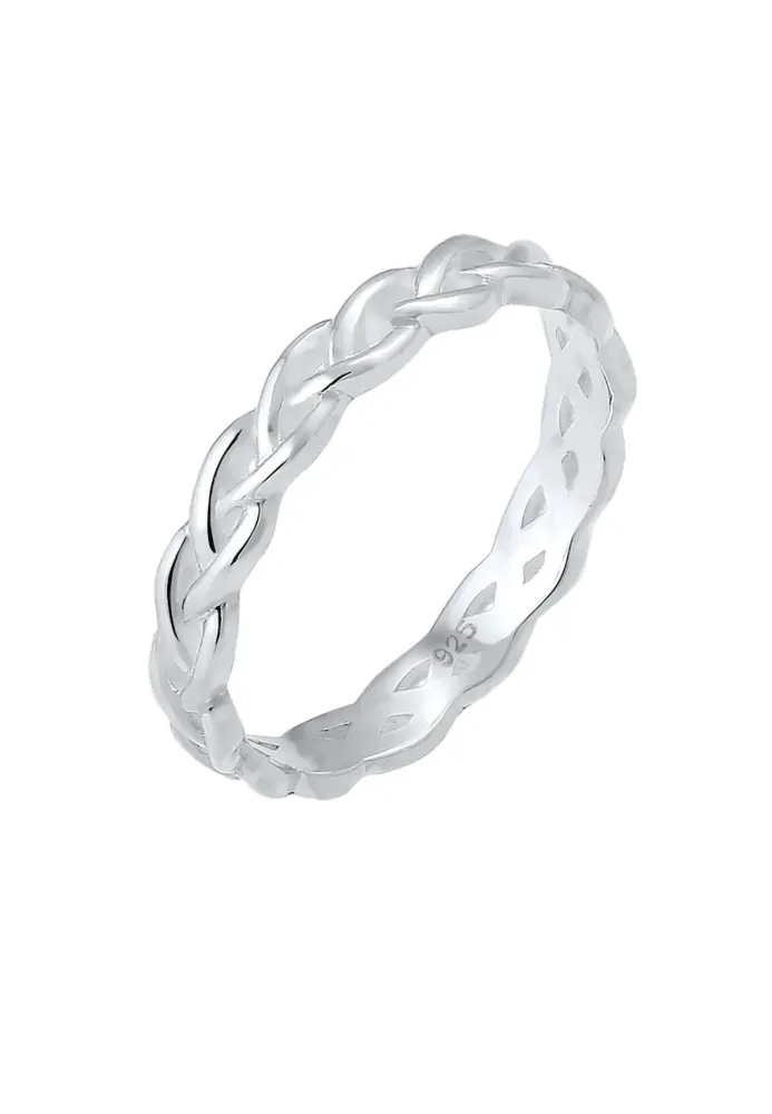 Elli Knoten Twisted Trend Blogger Unendlich 925 Silber Ringe 1 ct Damen