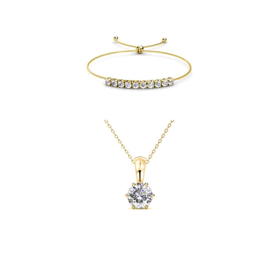 MYC-Paris Kristall-Mia-Geburtsstein-Set Schmuck-Set 1 ct Damen