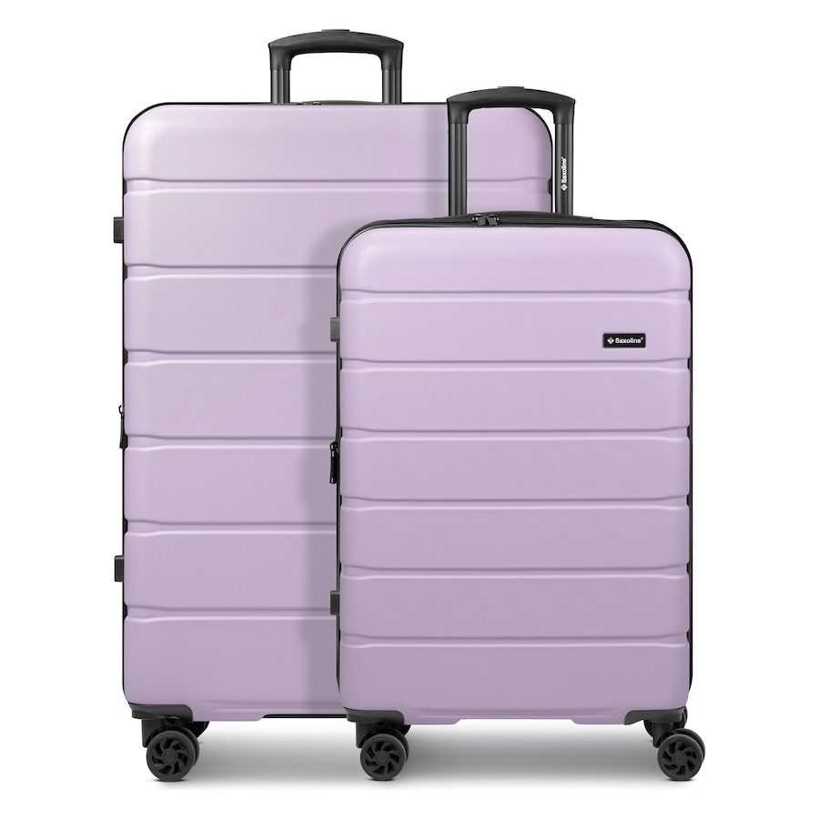 Saxoline Miami 4-Rollen Kofferset S + L mit Dehnfalte Koffer & Trolleys 1 ct Grau Herren