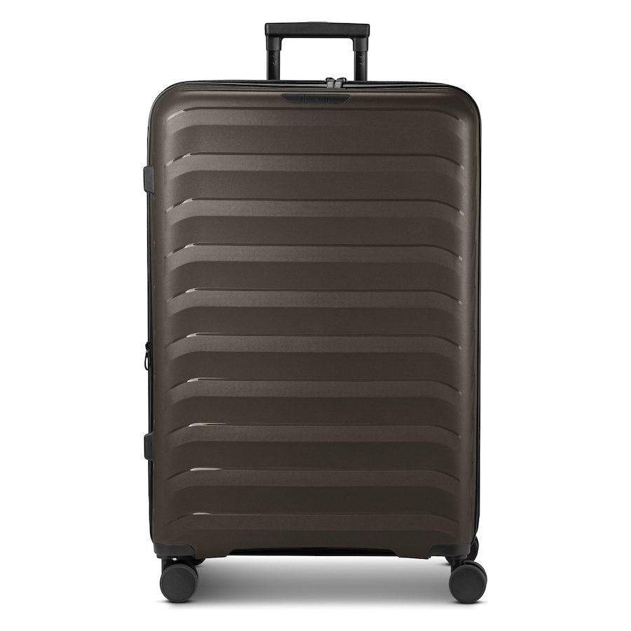 d & n Toronto 4 Rollen Trolley L 75 cm mit Dehnfalte Reisetaschen 1 ct Braun Herren