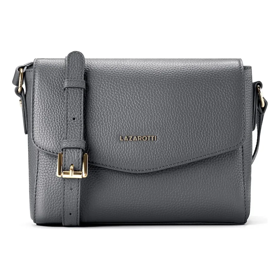 Lazarotti Bologna Leather Umhängetasche Handtaschen 1 ct Grau Damen