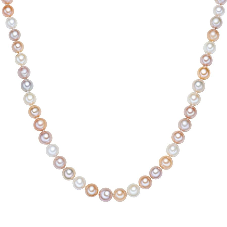 Valero Pearls Perlen-Kette aus Perlseide in Multicolor mit Süßwasser-Zuchtperle Ketten 1 ct Damen
