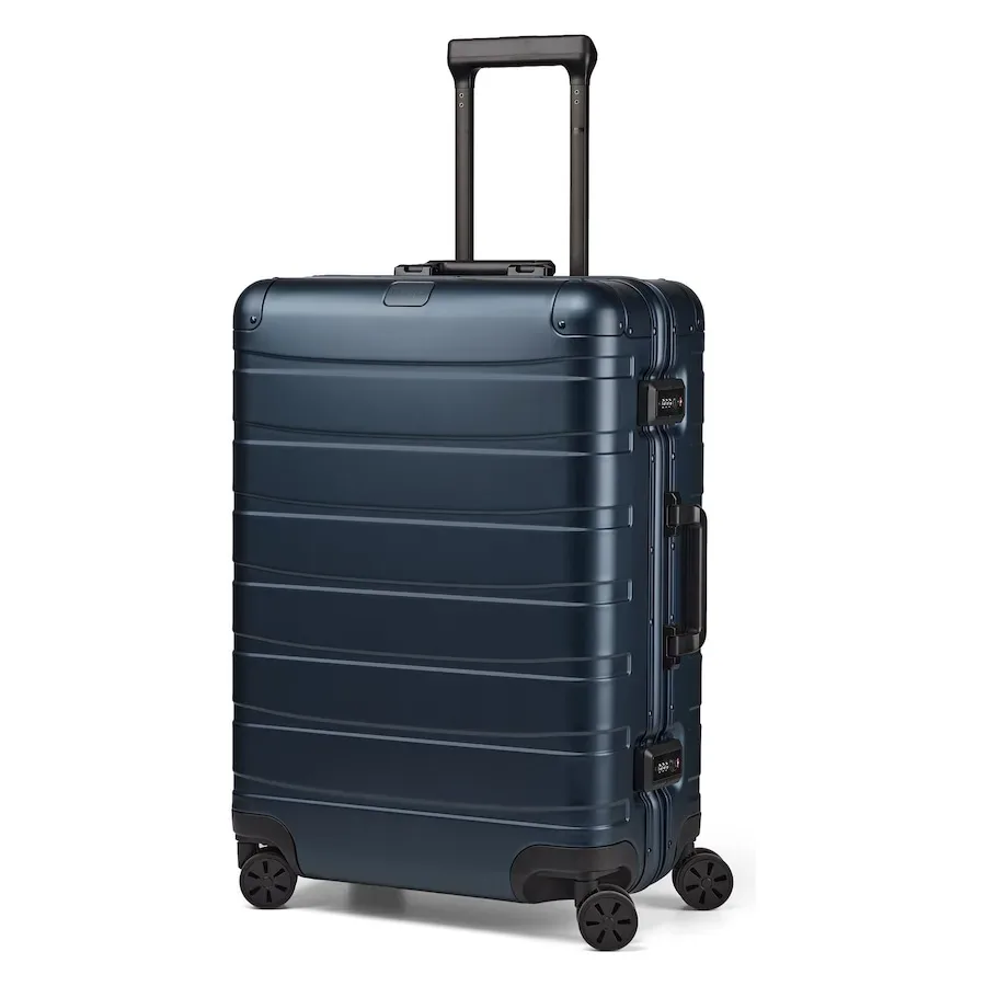 Redolz Pro Aluminium 4 Rollen Trolley M 66 cm Koffer & Trolleys 1 ct Blau Herren