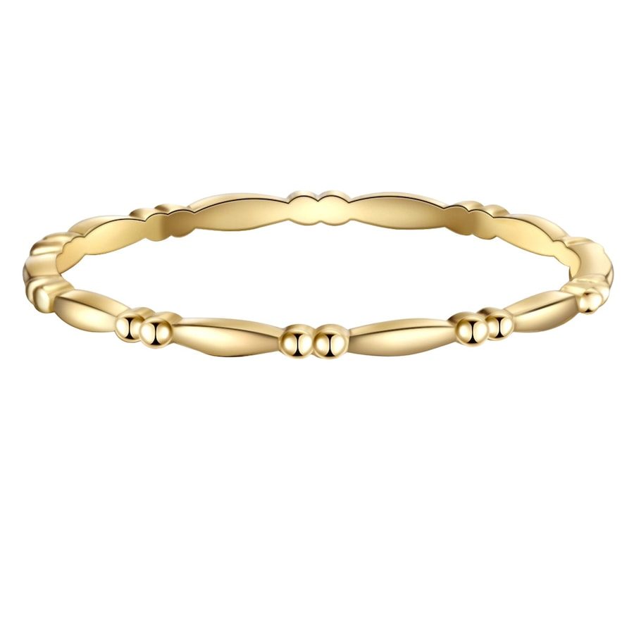 Lulu & Jane Ring aus Messing in Gelbgold Ringe 1 ct Damen
