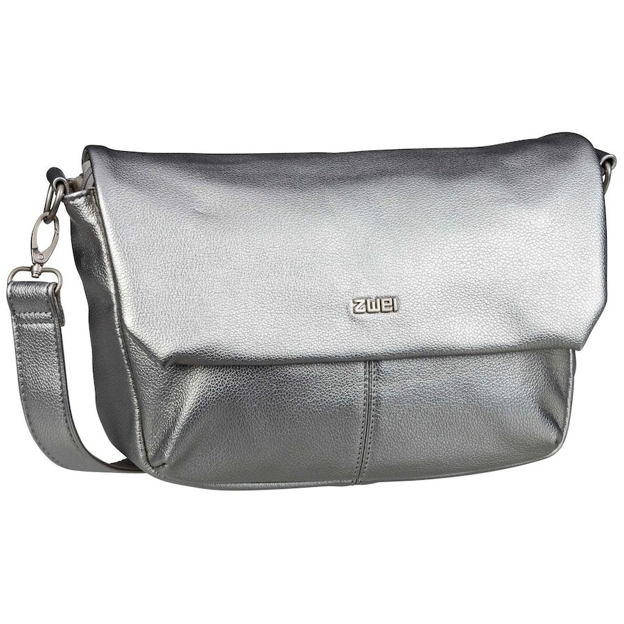 ZWEI Mademoiselle.M Messenger 33 cm Laptopfach Handtaschen 1 ct Silber Damen