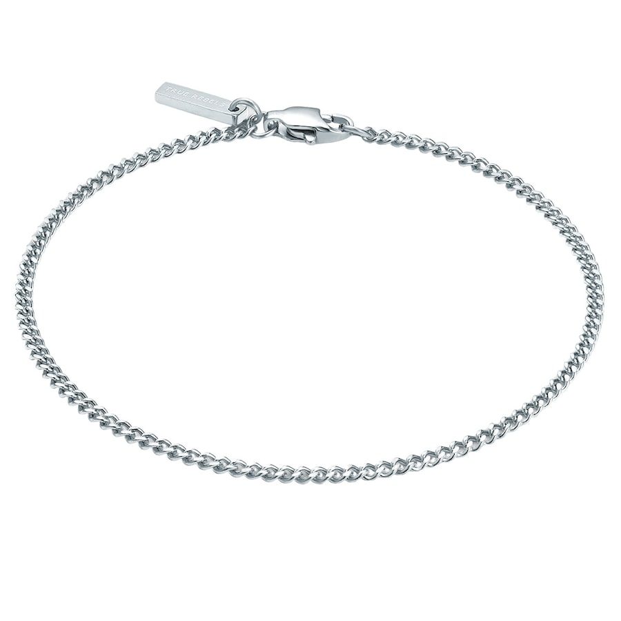 True Rebels Armband Edelstahl in Silber Armbänder & Armreife 1 ct Herren