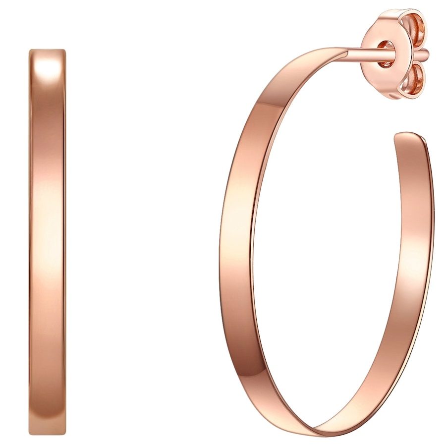 Glanzstücke München Creolen aus Sterling Silber in roségold Ohrringe 1 ct Damen
