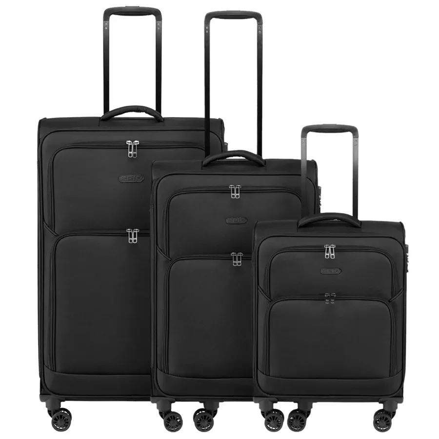 Epic Dynamo 4 Rollen Kofferset 3-teilig Reisetaschen 1 ct Schwarz Herren