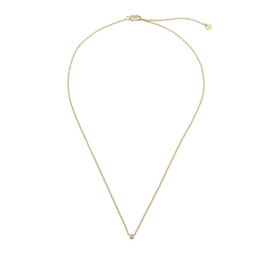 Glanzstücke München Halskette aus Sterling Silber in gelbgold mit Topas Ketten 1 ct Damen