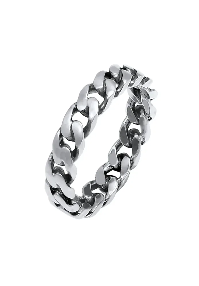 Elli Bandring Knoten Unendlich Twisted 925 Silber Ringe 1 ct Damen