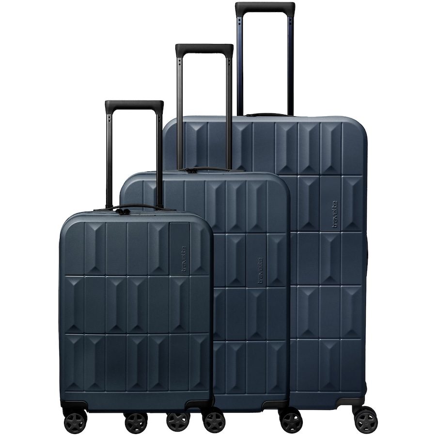 Travelite Panello 4 Rollen Kofferset 3-teilig Reisetaschen 1 ct Schwarz Herren
