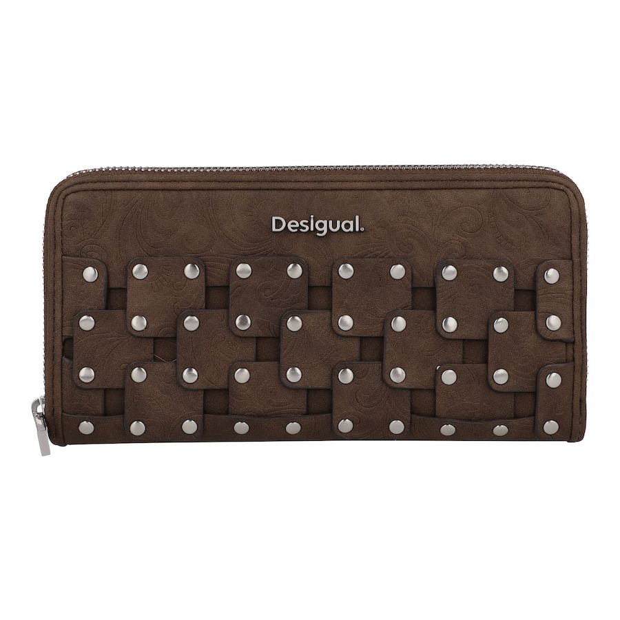 Desigual New Patch Damengeldbörse Portemonnaies 1 ct Braun Herren