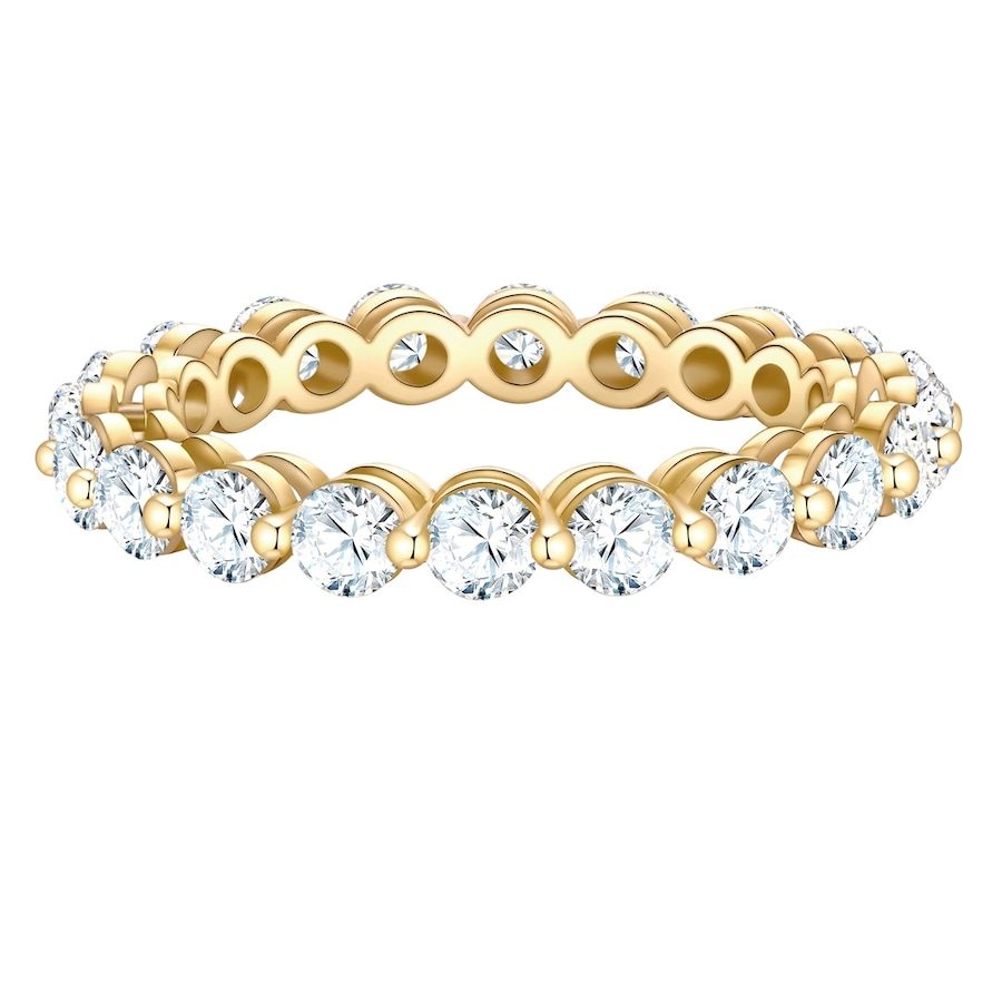 Glanzstücke München Ring aus Sterling Silber in gelbgold mit Zirkonia Ringe 1 ct Damen