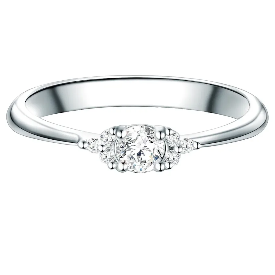 Trilani Ring Sterling Silber Zirkonia in Silber Ringe 1 ct Damen