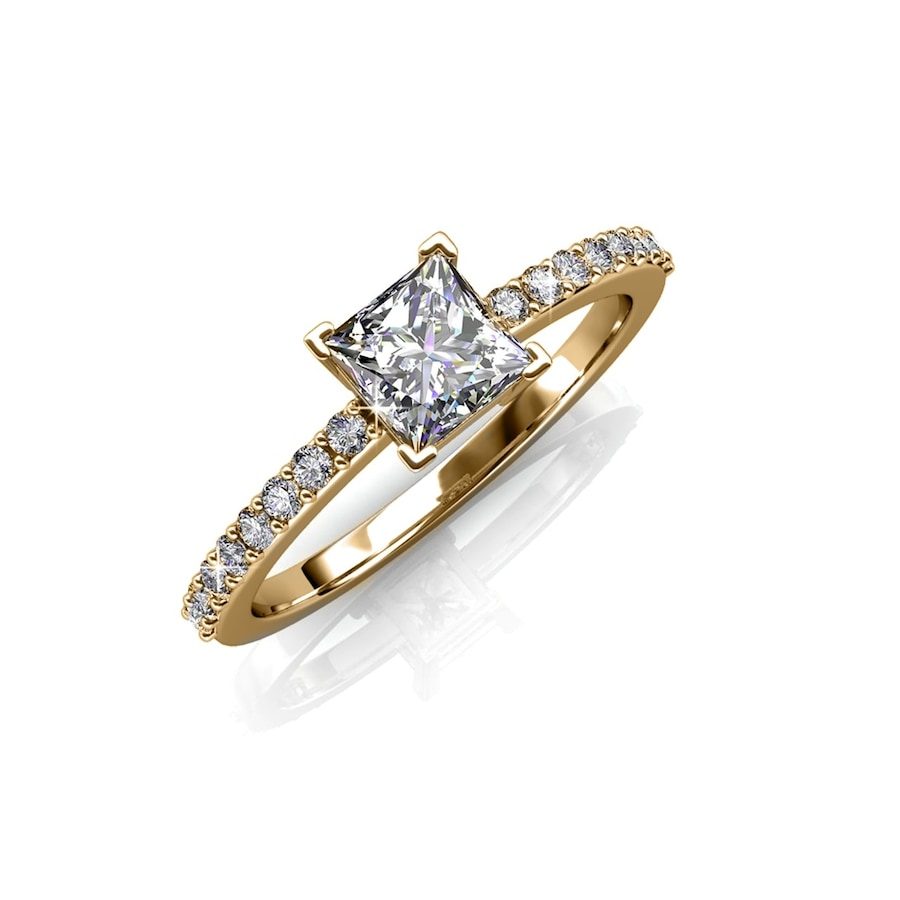 MYC-Paris Einfacher quadratischer Ring Ringe 1 ct Damen