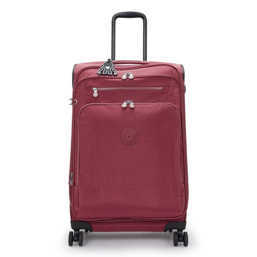 Kipling Basic 4 Rollen Trolley M 68 cm mit Dehnfalte Reisetaschen 1 ct Rot Herren