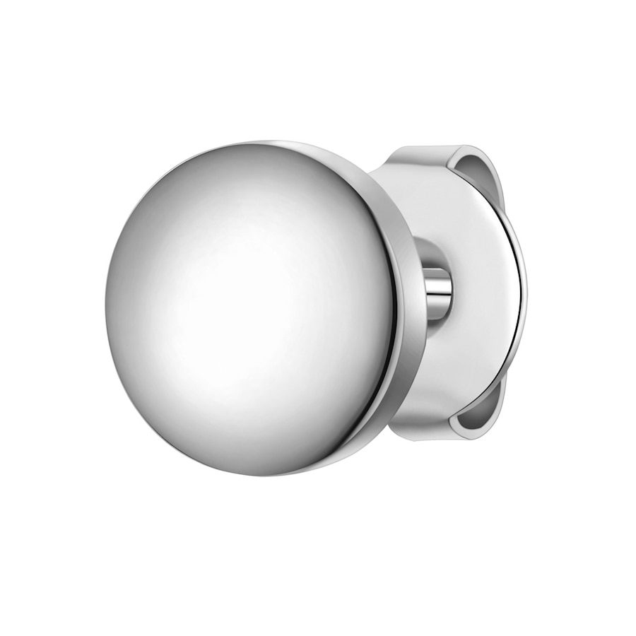True Rebels Ohrstecker aus Edelstahl in Silber Ohrringe 1 ct Herren